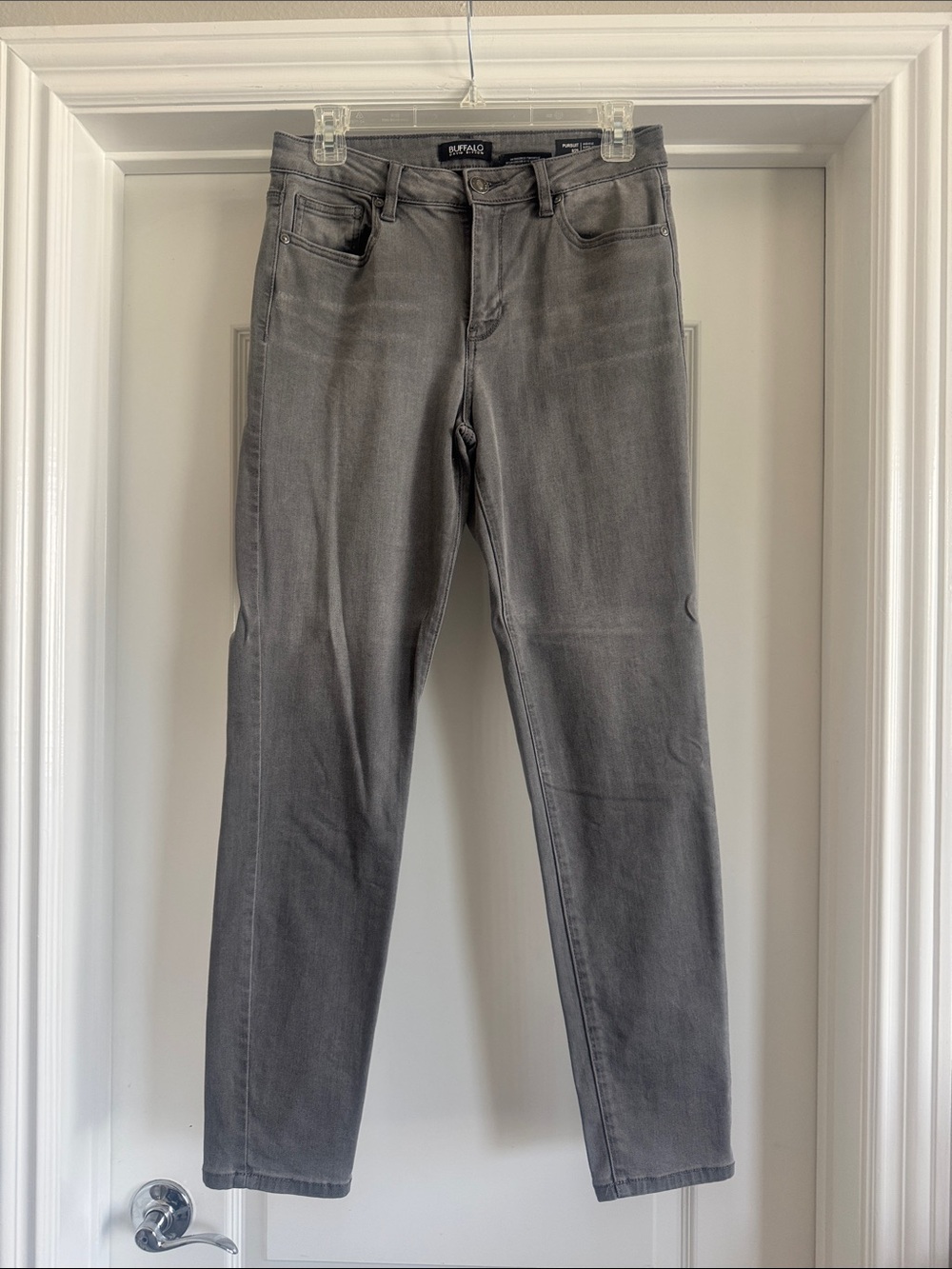 Buffalo David Bitton Women’s Slim Straight Gray Jeans